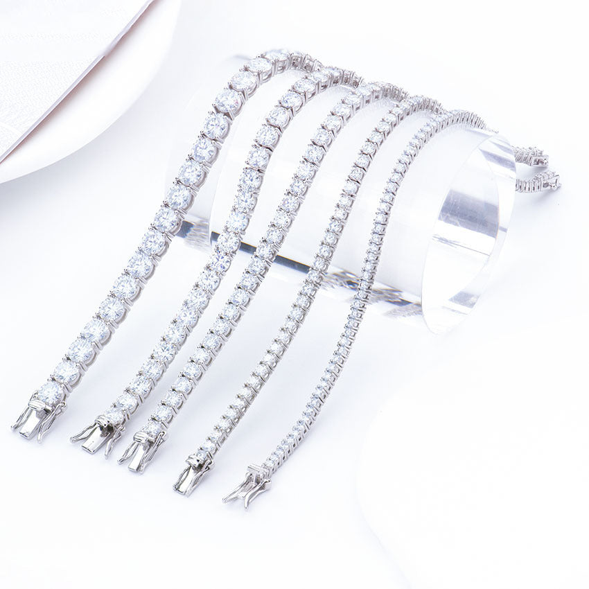 Trendy Moissanite Tennis Bracelet