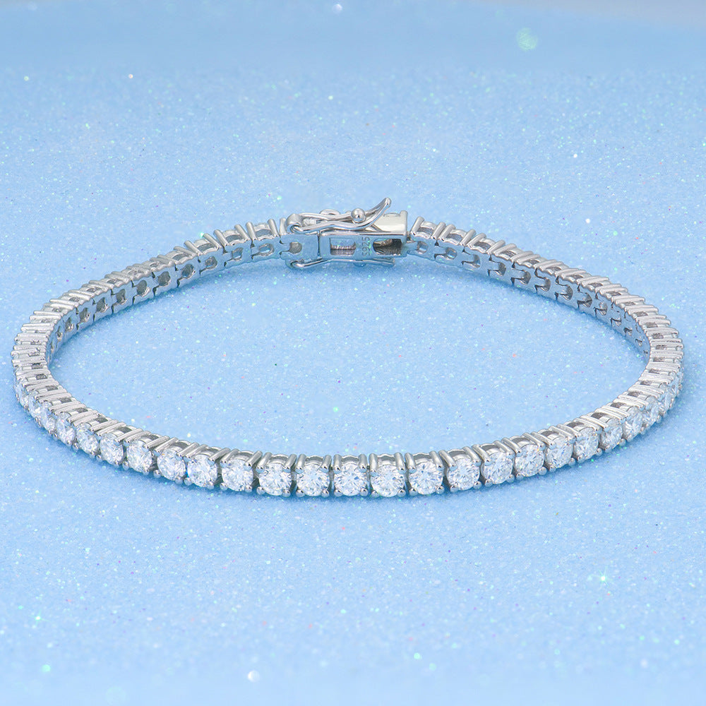 Trendy Moissanite Tennis Bracelet