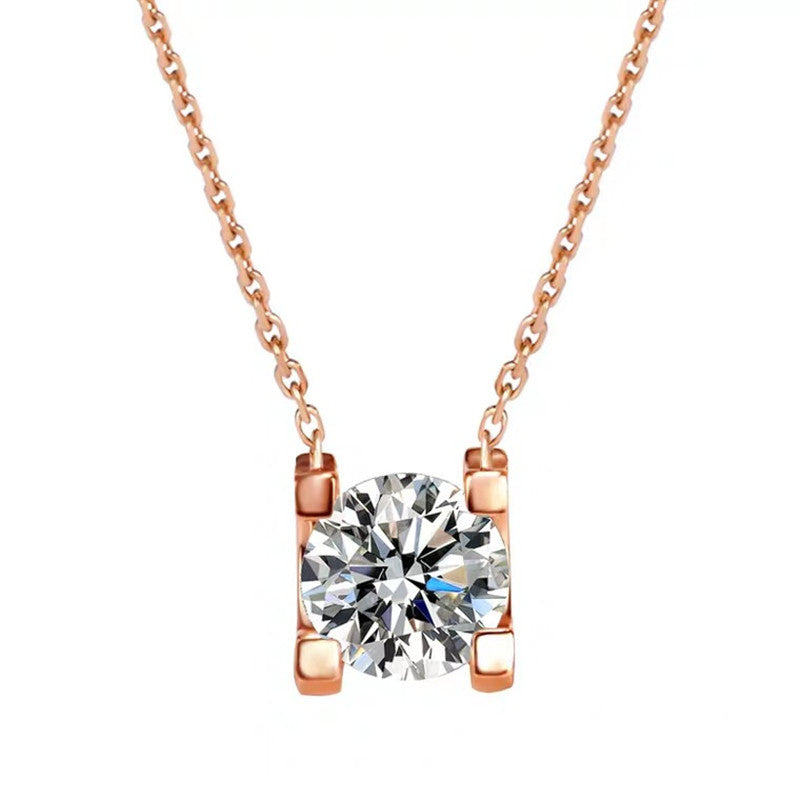 2 Carat Moissanite Necklace (925 Silver)