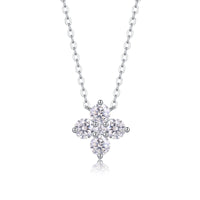Lucky Four-leaf Clover Diamond Style necklace