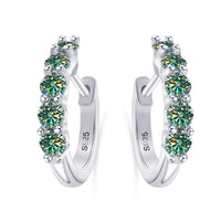 Moissanite Huggie Earrings