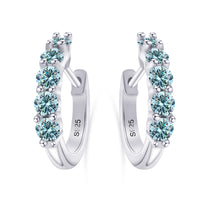 Moissanite Huggie Earrings