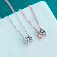 2 Carat Moissanite Necklace (925 Silver)