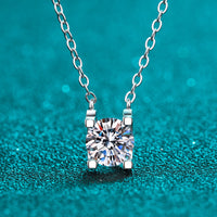 2 Carat Moissanite Necklace (925 Silver)