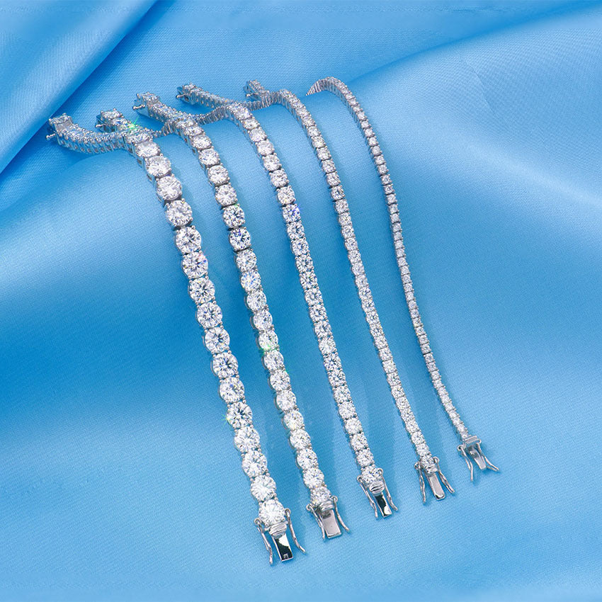 Trendy Moissanite Tennis Bracelet