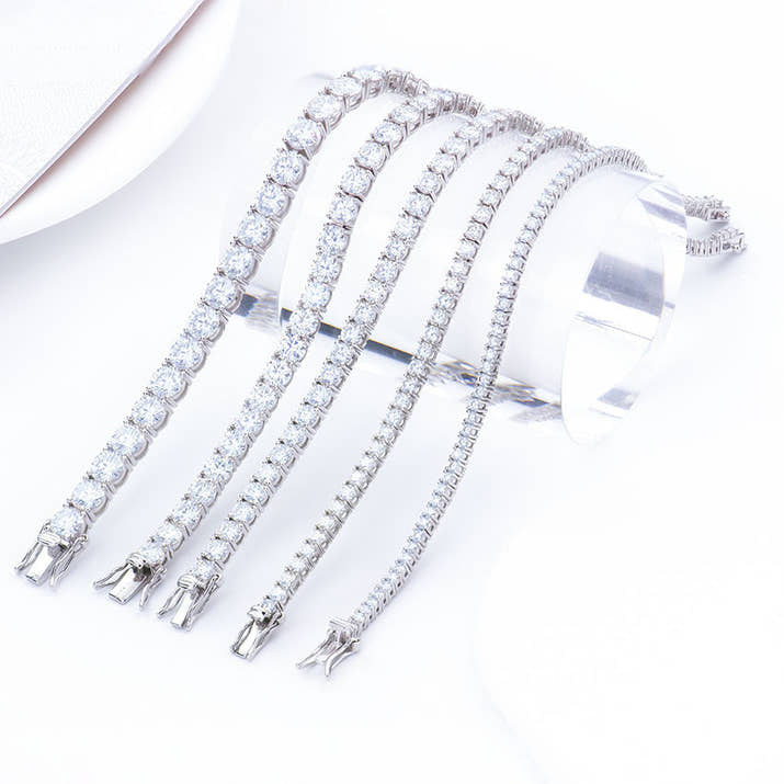 Trendy Moissanite Tennis Bracelet