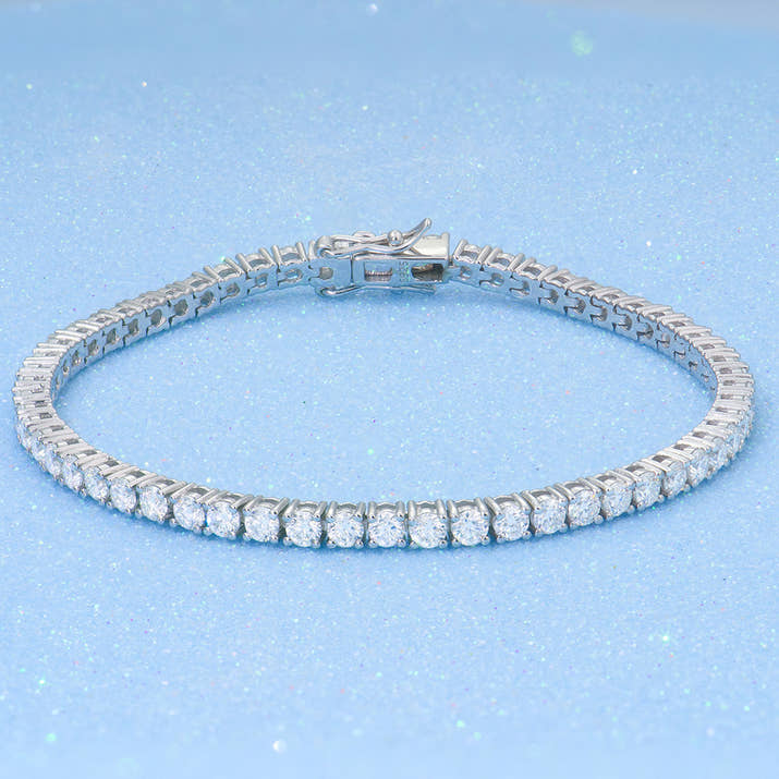Trendy Moissanite Tennis Bracelet