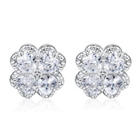 Love Four Clover Zircon Earrings- Diamond Style