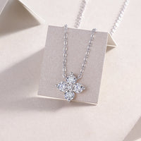 Lucky Four-leaf Clover Diamond Style necklace