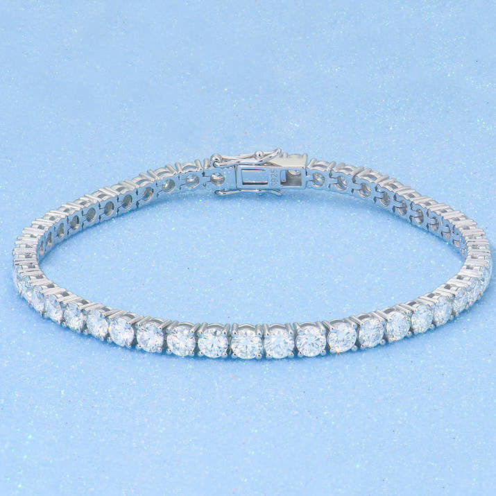 Trendy Moissanite Tennis Bracelet