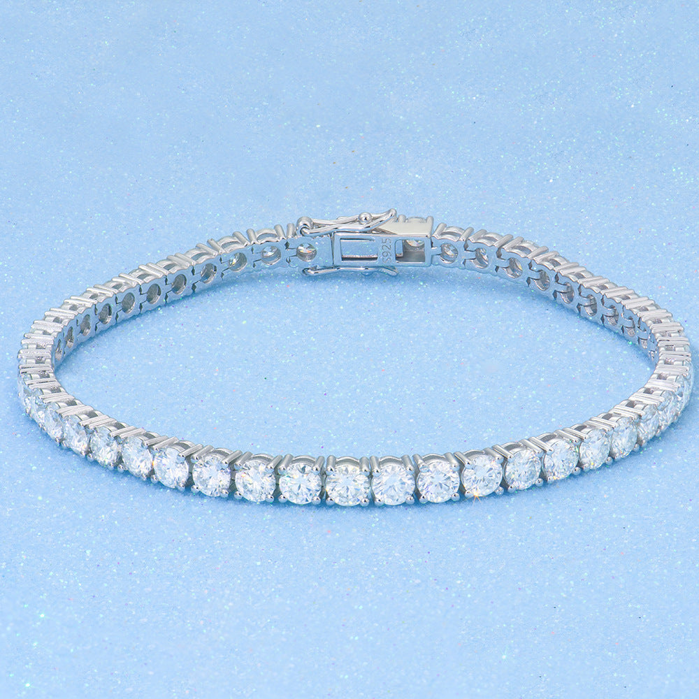 Trendy Moissanite Tennis Bracelet