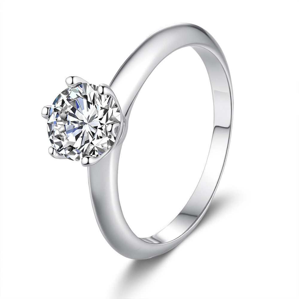 Solitaire Moissanite Ring