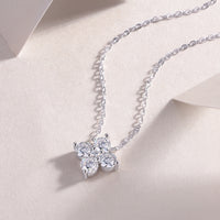 Lucky Four-leaf Clover Diamond Style necklace