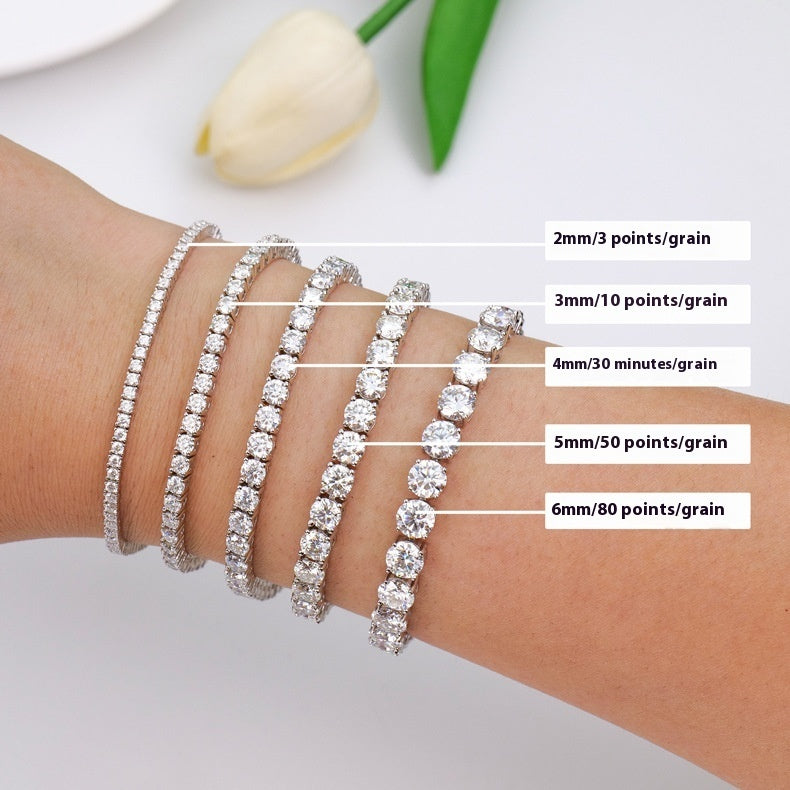 Trendy Moissanite Tennis Bracelet