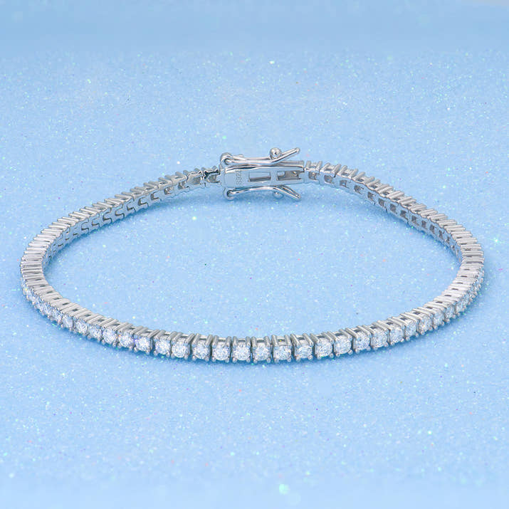 Trendy Moissanite Tennis Bracelet